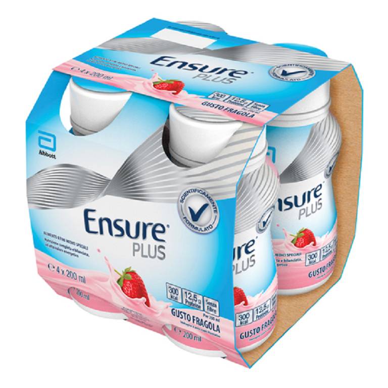 ENSURE PLUS FRAGOLA 4X200ML